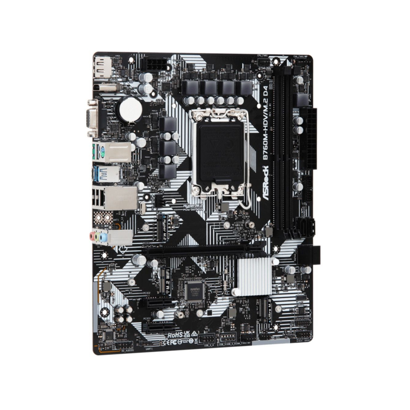 ASRock B760M-HDV M.2 D4 - LGA1700 Micro-ATX Motherboard, Intel B760, DDR4, 64GB Max — Buy in Cyprus with Fast Delivery
