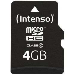 Buy CARD 4GB Intenso 3413450 MicroHC Class 10 20MB s inkl. Adapter in Cyprus, Nicosia, Limassol, Larnaka, Pafos