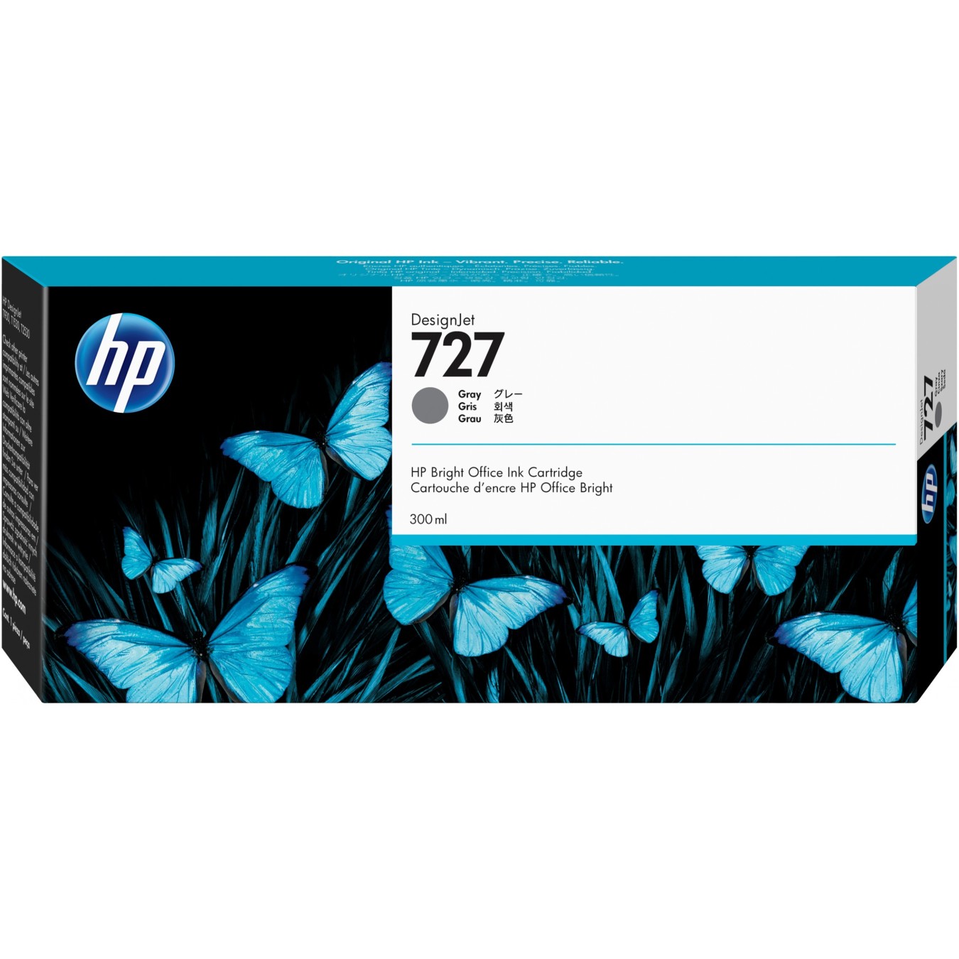 HP 727 300-ml Ink Cartridge - 727 - Gray — Buy in Cyprus with Fast Delivery