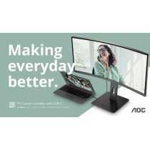AOC CU34P3CV 34" Ultrawide Curved VA Monitor – 3440x1440 100Hz | Armenius Store