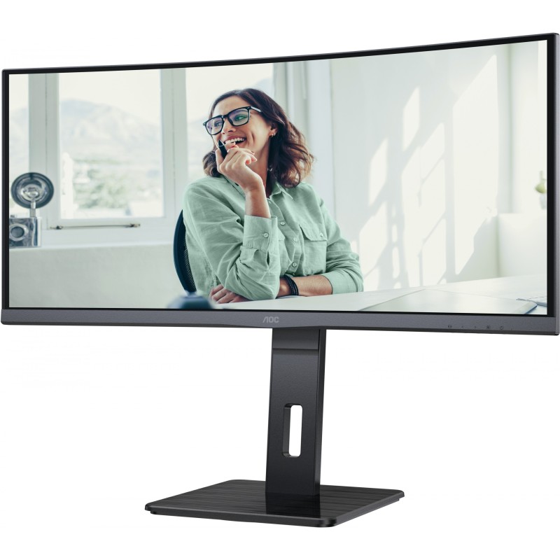 Buy AOC CU34P3CV - 34" Ultrawide VA Curved Monitor - 3440x1440 UWQHD, HDMI/DP/USB-C in Cyprus, Nicosia, Limassol, Larnaka, Pafos