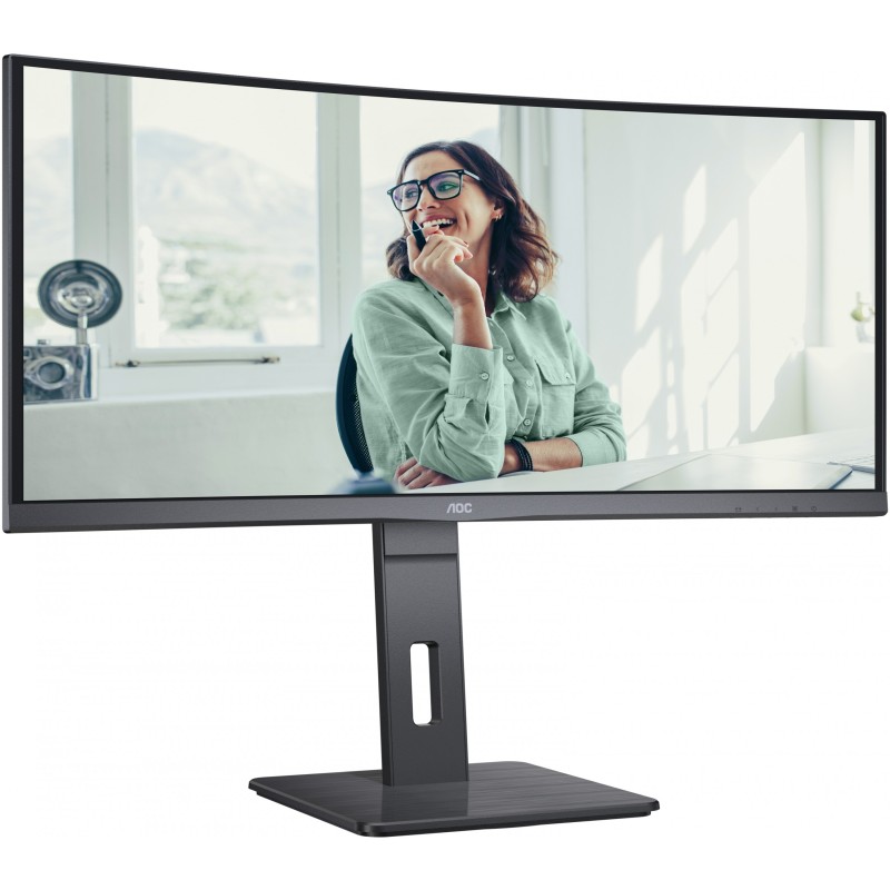 Buy AOC CU34P3CV - 34" Ultrawide VA Curved Monitor - 3440x1440 UWQHD, HDMI/DP/USB-C in Cyprus, Nicosia, Limassol, Larnaka, Pafos