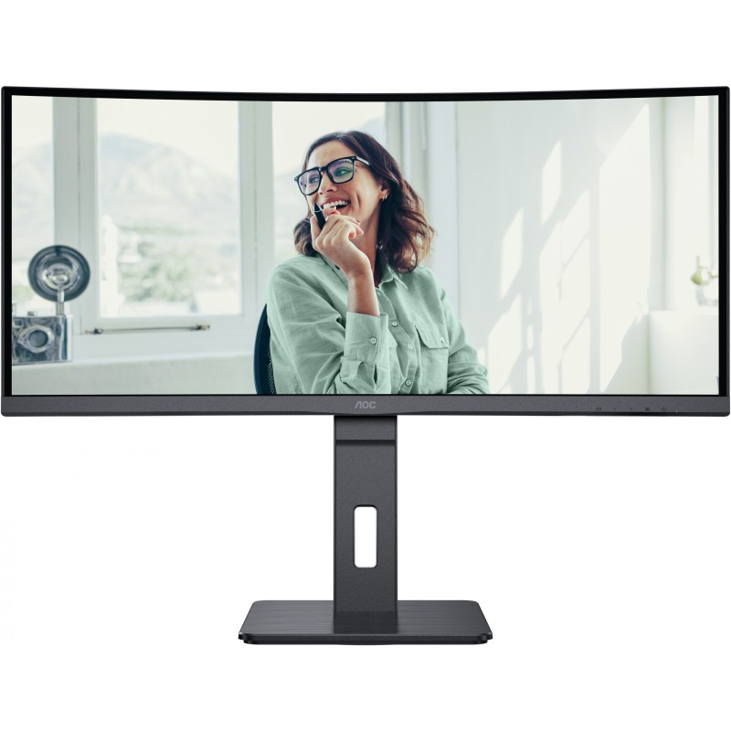 Buy AOC CU34P3CV - 34" Ultrawide VA Curved Monitor - 3440x1440 UWQHD, HDMI/DP/USB-C in Cyprus, Nicosia, Limassol, Larnaka, Pafos