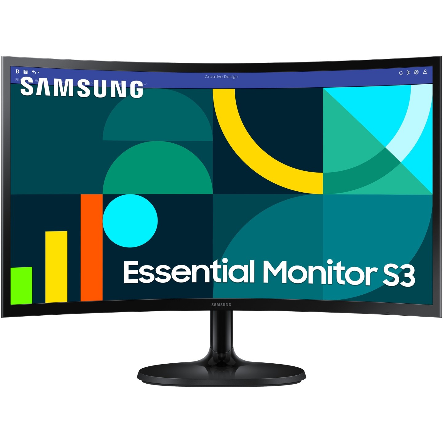 Samsung S24D364GAU 24" FHD Curved VA 100Hz 4ms Black (Retail) — Buy in Cyprus with Fast Delivery