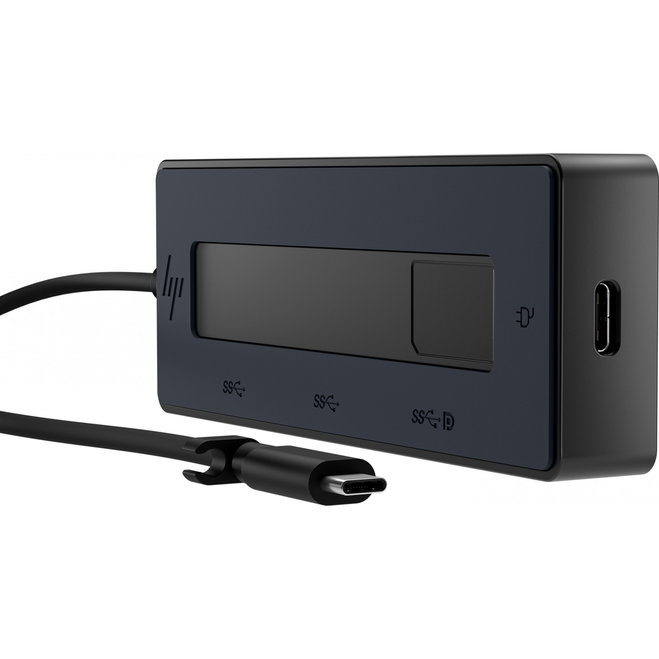D HP 4K USB-C Multiport Hub - P - Black - HDMI 4K, USB-C/USB-A, Ethernet — Buy in Cyprus with Fast Delivery