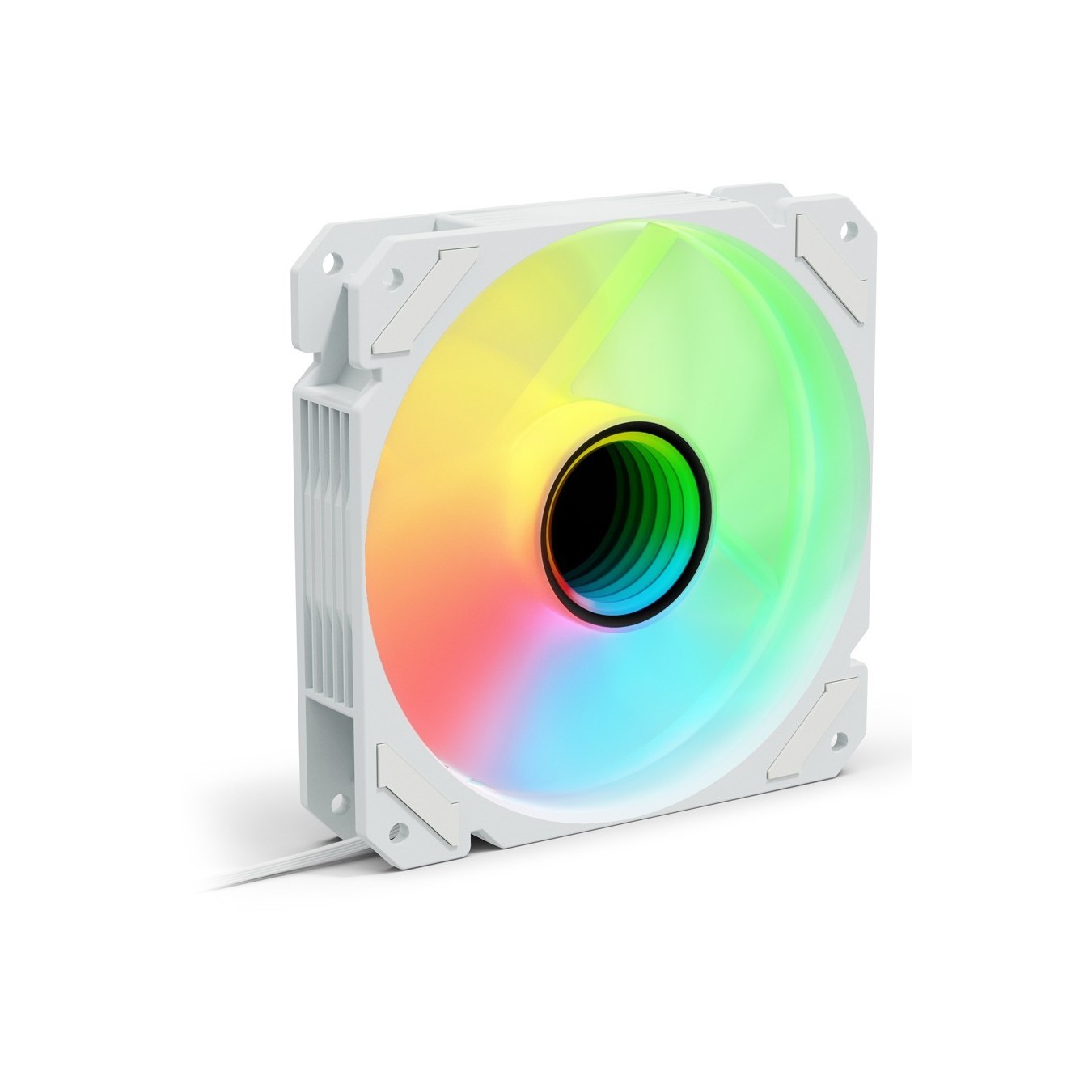 120mm Sharkoon SHARK Mirror RGB PWM White - SHARK Mirror - PWM RGB Fan — Buy in Cyprus with Fast Delivery