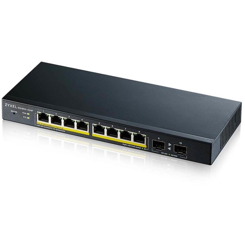 Buy Zyxel GS1900-10HP V2 PoE Smart Switch - GS1900-10HP V2 - 10-Port Gigabit (8 ... in Cyprus, Nicosia, Limassol, Larnaka, Pafos