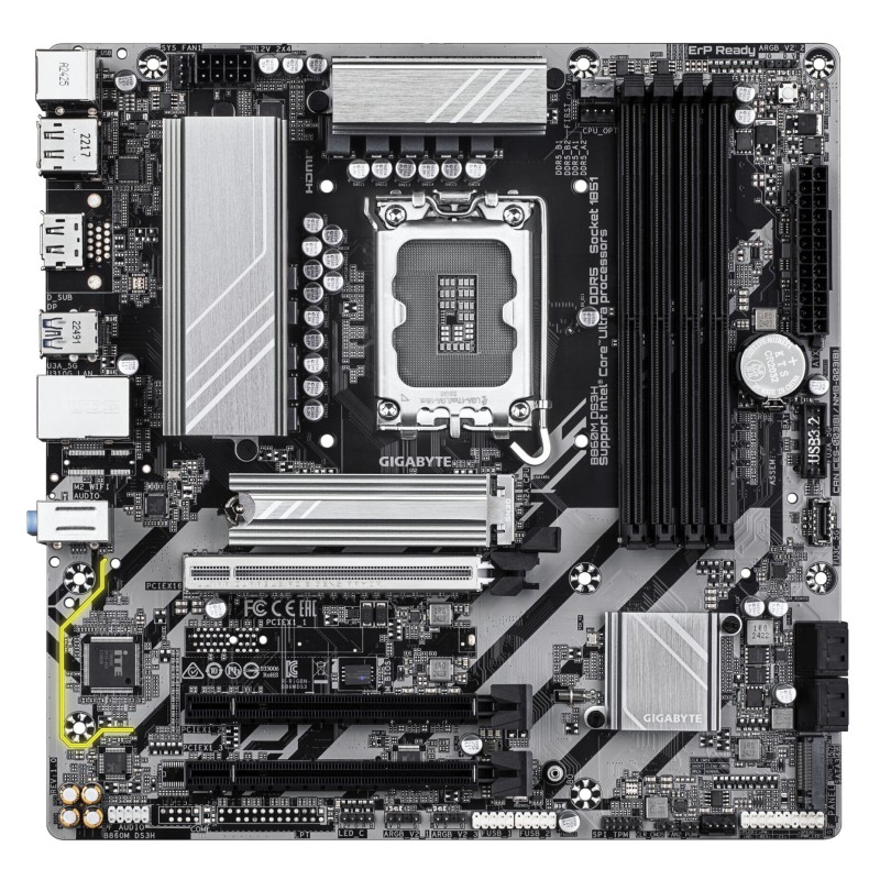 Gigabyte B860M DS3H LGA1851 B860 mATX DDR5 Motherboard (Boxed) — Buy in Cyprus with Fast Delivery