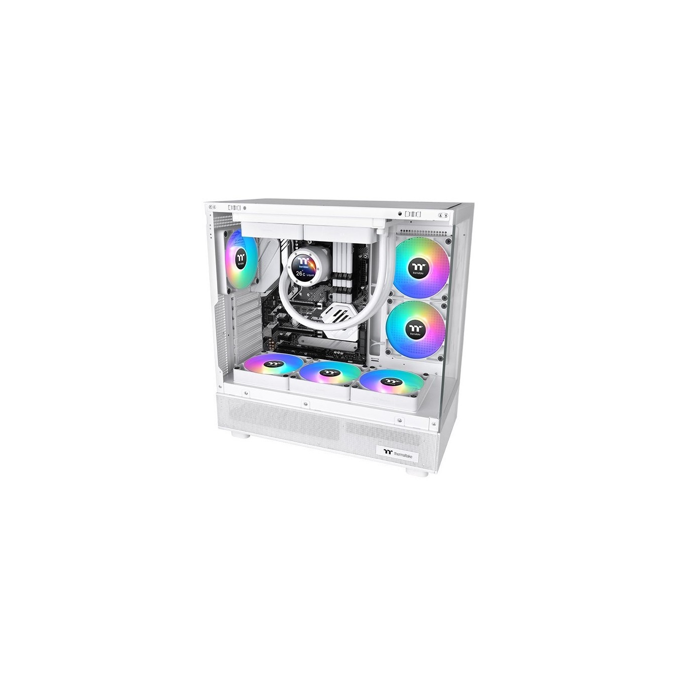 Thermaltake CT140 Reverse ARGB Sync PC Cooling Fan - CT140 - 140mm, White, 2 Pack — Buy in Cyprus with Fast Delivery