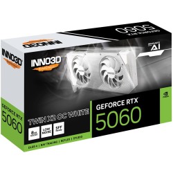 Buy Inno3D RTX5060 Twin X2 OC WHITE 8GB GDDR7 HDMI 3xDP - RTX5060 - White, 8GB G... in Cyprus, Nicosia, Limassol, Larnaka, Pafos