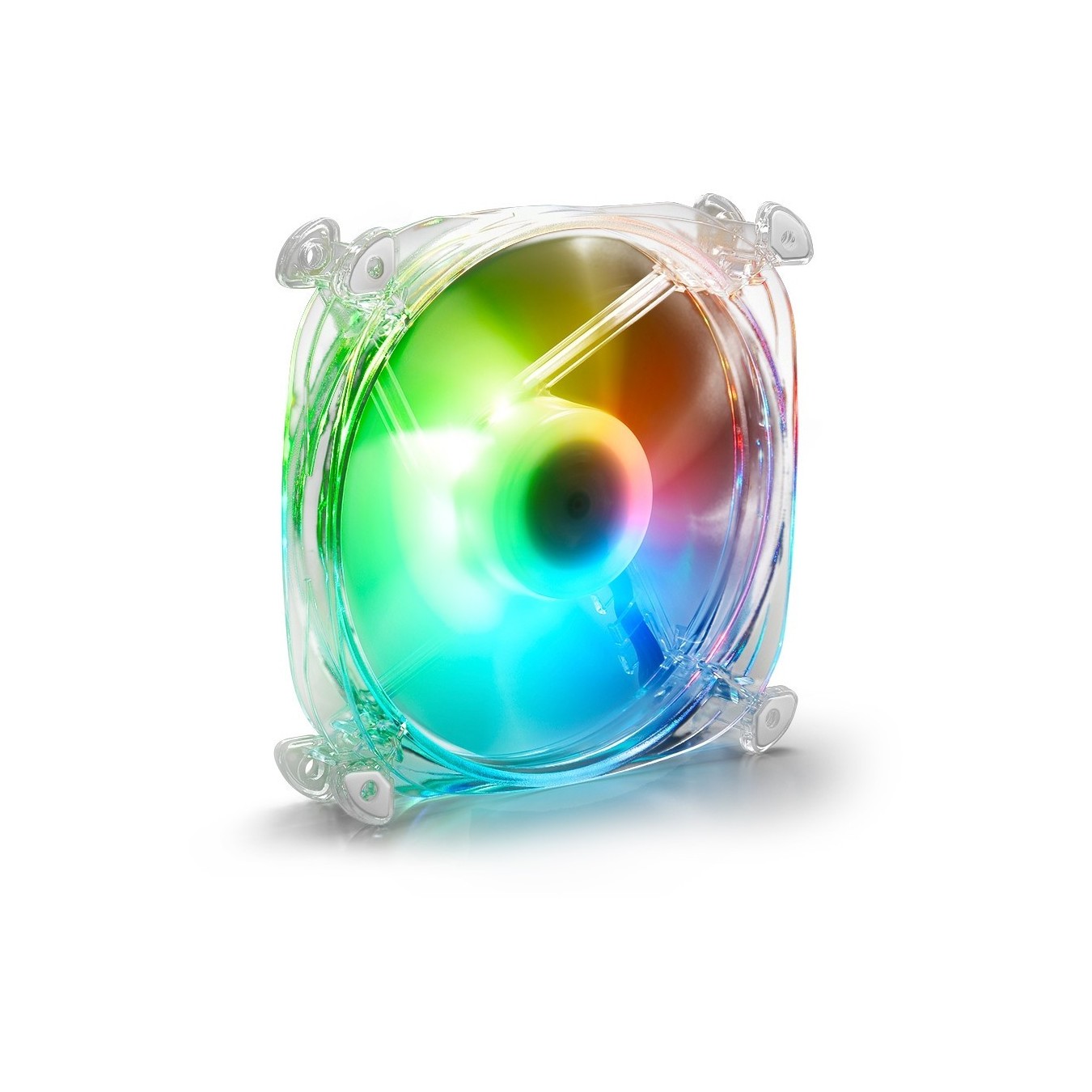 Sharkoon SHARK Disc RGB Fan - Transparent, 120 mm — Buy in Cyprus with Fast Delivery