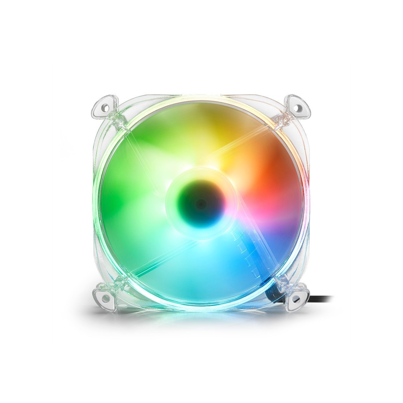 Sharkoon SHARK Disc RGB Fan - Transparent, 120 mm — Buy in Cyprus with Fast Delivery