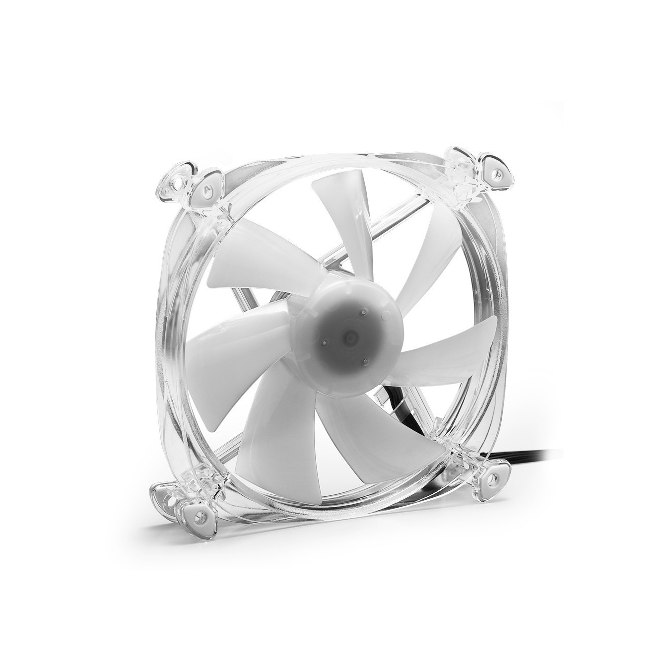 Sharkoon SHARK Disc RGB Fan - Transparent, 120 mm — Buy in Cyprus with Fast Delivery