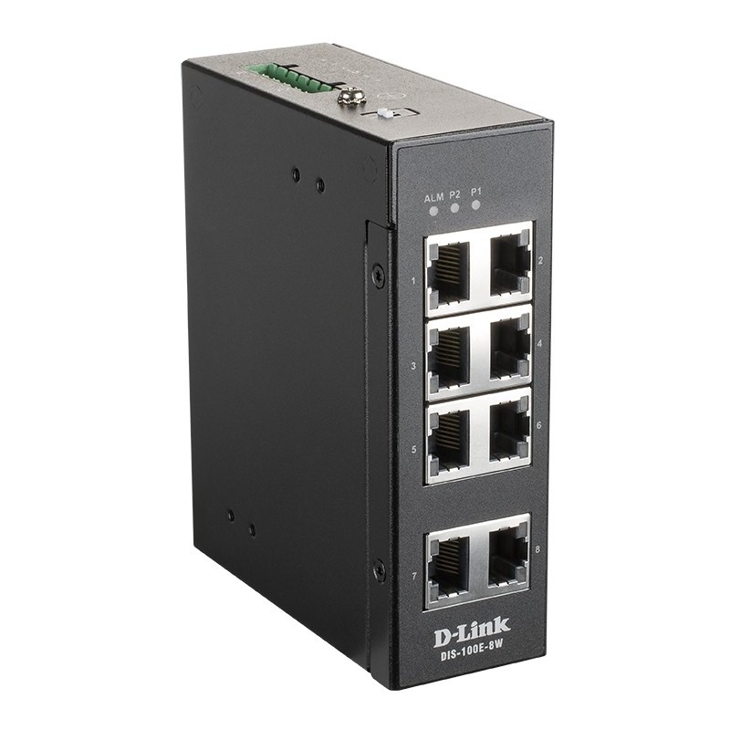 Buy D-Link DIS-100E-8W 8-Port Fast Ethernet Industrial Switch - DIS-100E-8W - 8x... in Cyprus, Nicosia, Limassol, Larnaka, Pafos