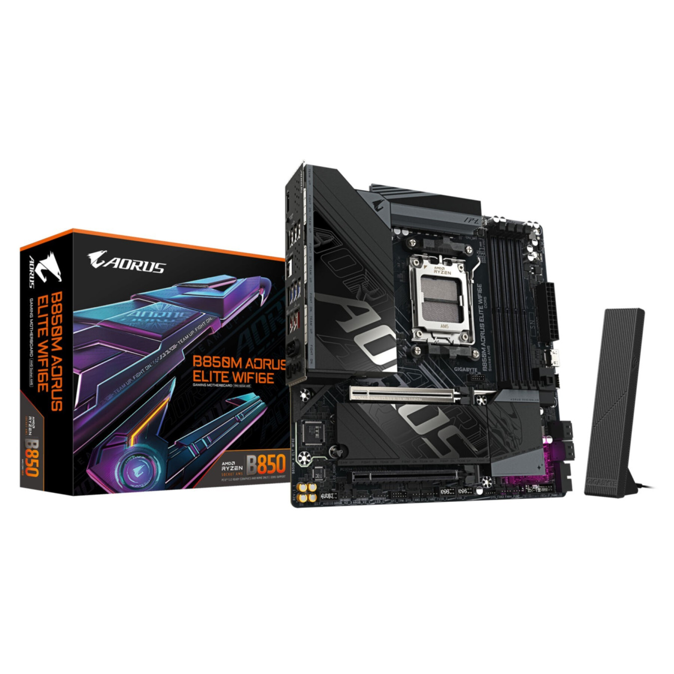 GIGABYTE GA-B850M A ELT WF6E - Micro-ATX AM5 Motherboard, DDR5, Up to 256GB RAM — Buy in Cyprus with Fast Delivery