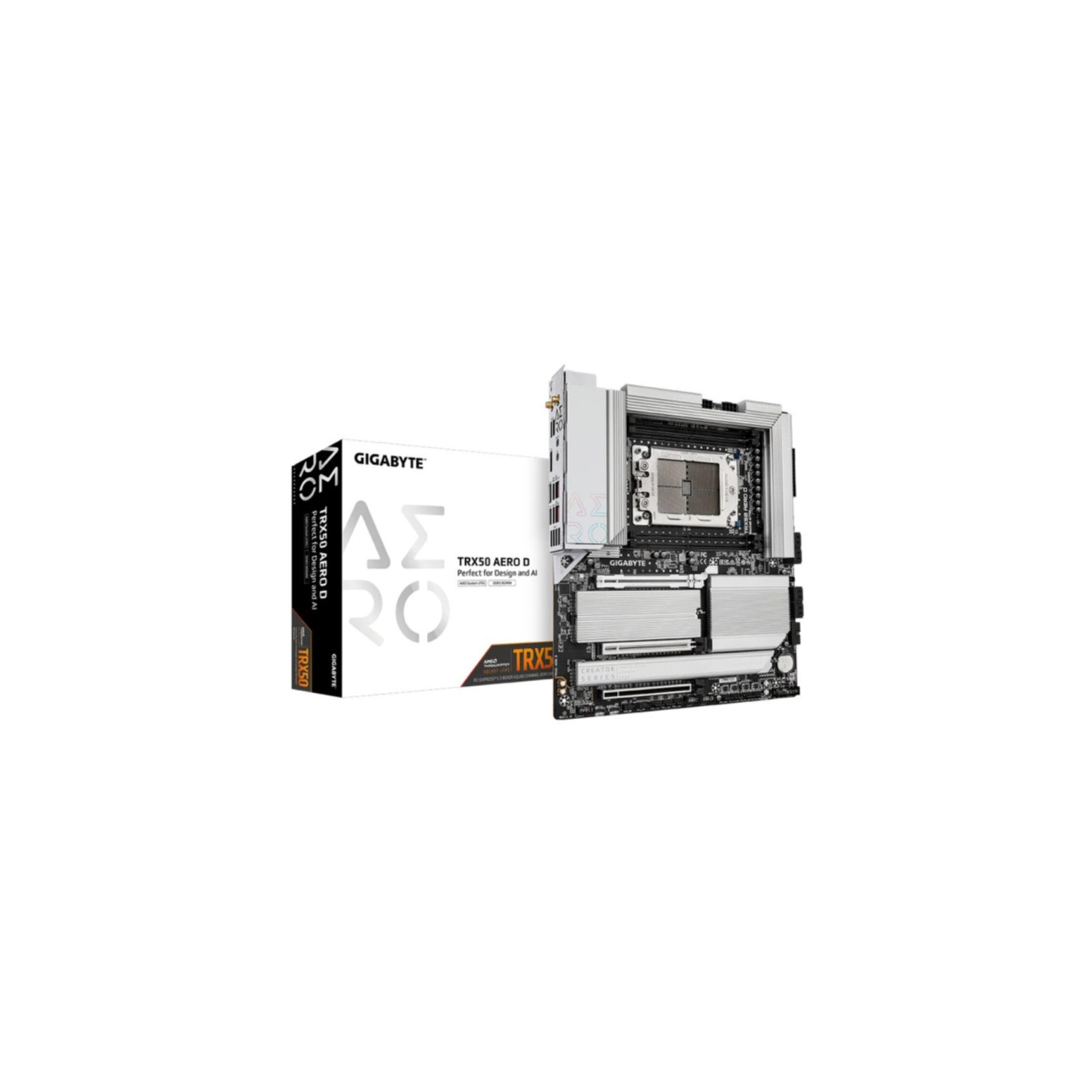 GIGABYTE TRX50 AERO D - sTR5 E-ATX Motherboard, DDR5 Quad-Channel, 4 DIMMs, Up to 1TB — Buy in Cyprus with Fast Delivery