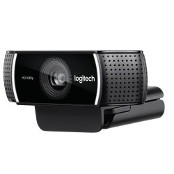 Logitech C922 Pro Stream Webcam - Full HD 1080p@30fps 720p@60fps Black USB Clip/Stand (Boxed)