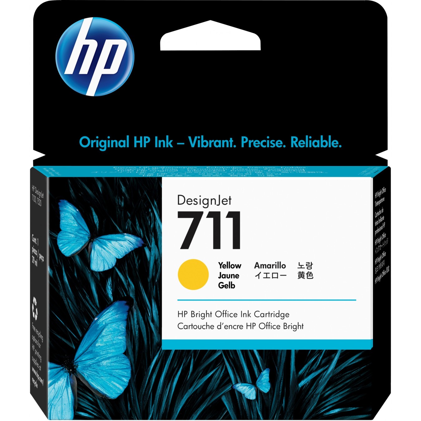HP 711 Original Yellow Ink Cartridge - 711 - Yellow, 29ml, Original — Buy in Cyprus with Fast Delivery