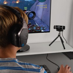 Logitech C922 Pro Stream Webcam - Full HD 1080p@30fps 720p@60fps Black USB Clip/Stand (Boxed)