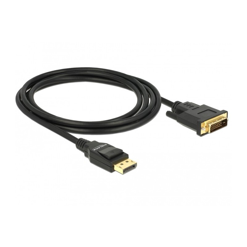 Buy Delock DisplayPort 1.2 to DVI 24+1 Passive Cable - 2 m - Black in Cyprus, Nicosia, Limassol, Larnaka, Pafos