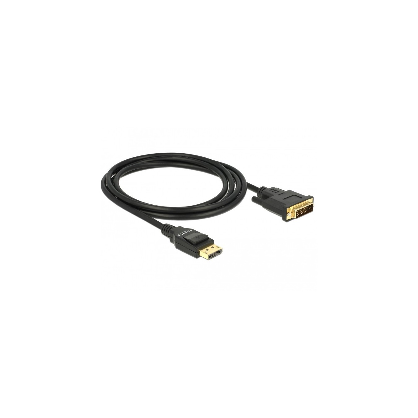 Delock DisplayPort 1.2 to DVI 24+1 Passive Cable - 2 m - Black — Buy in Cyprus with Fast Delivery