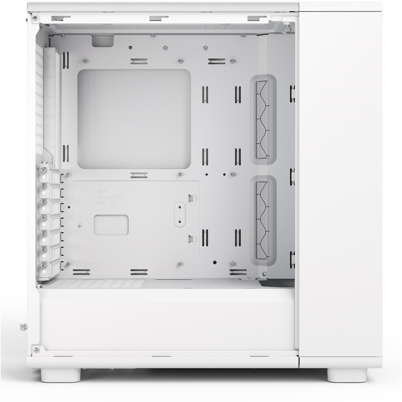 Midi Fractal Epoch White TG RGB Clear Tint - Mid Tower PC Case — Buy in Cyprus with Fast Delivery