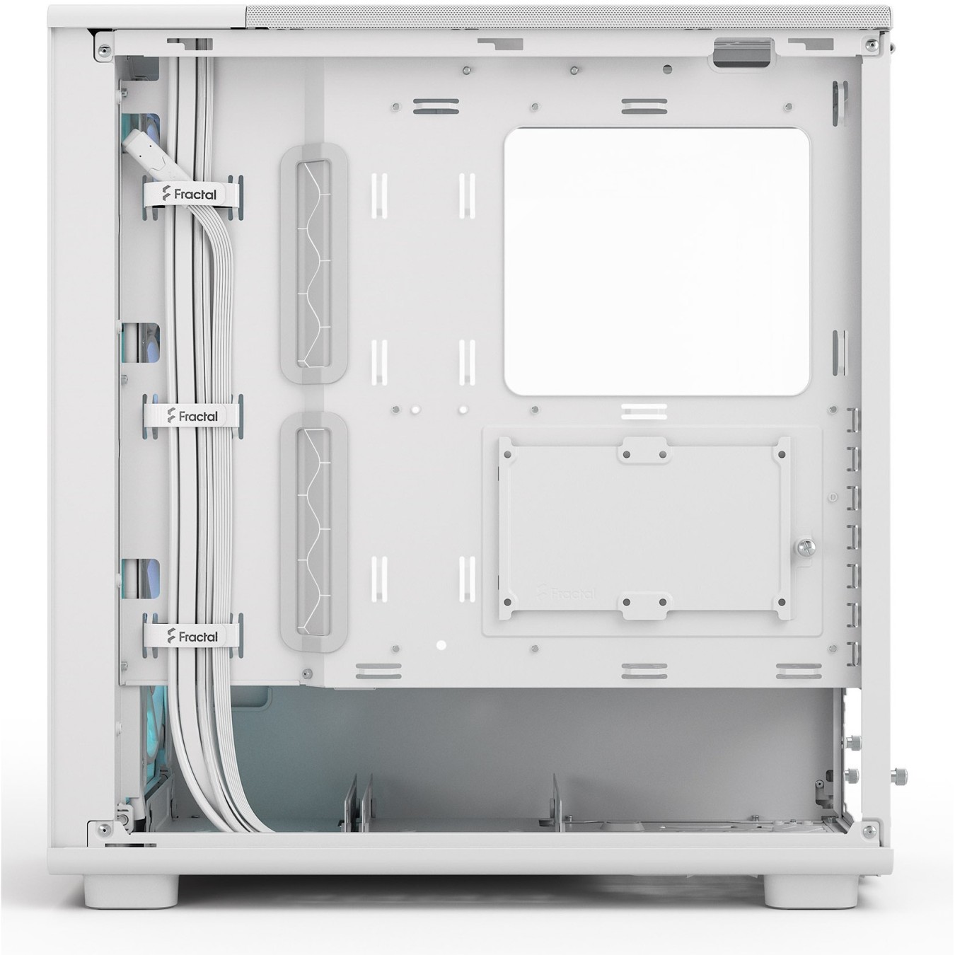 Midi Fractal Epoch White TG RGB Clear Tint - Mid Tower PC Case — Buy in Cyprus with Fast Delivery