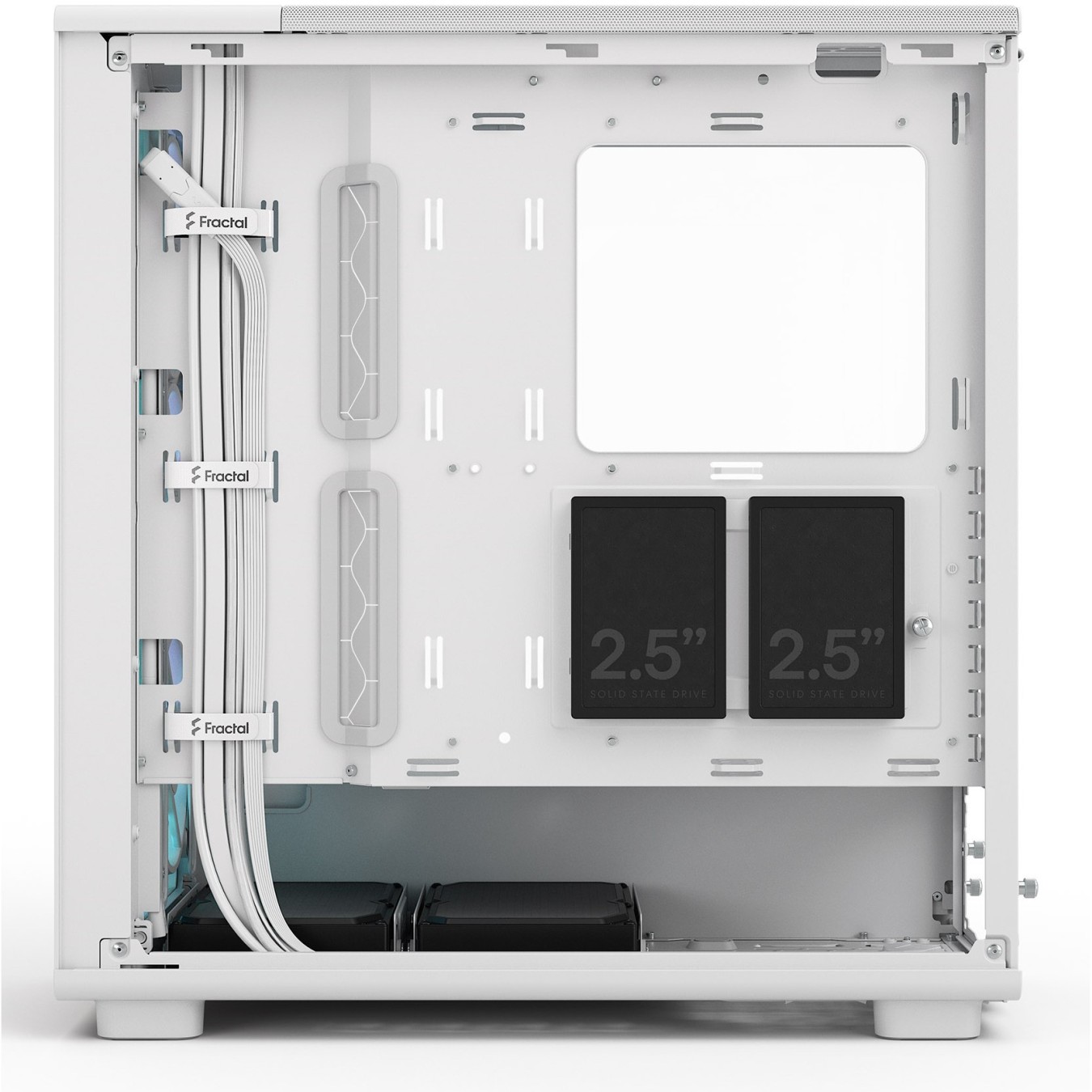 Midi Fractal Epoch White TG RGB Clear Tint - Mid Tower PC Case — Buy in Cyprus with Fast Delivery