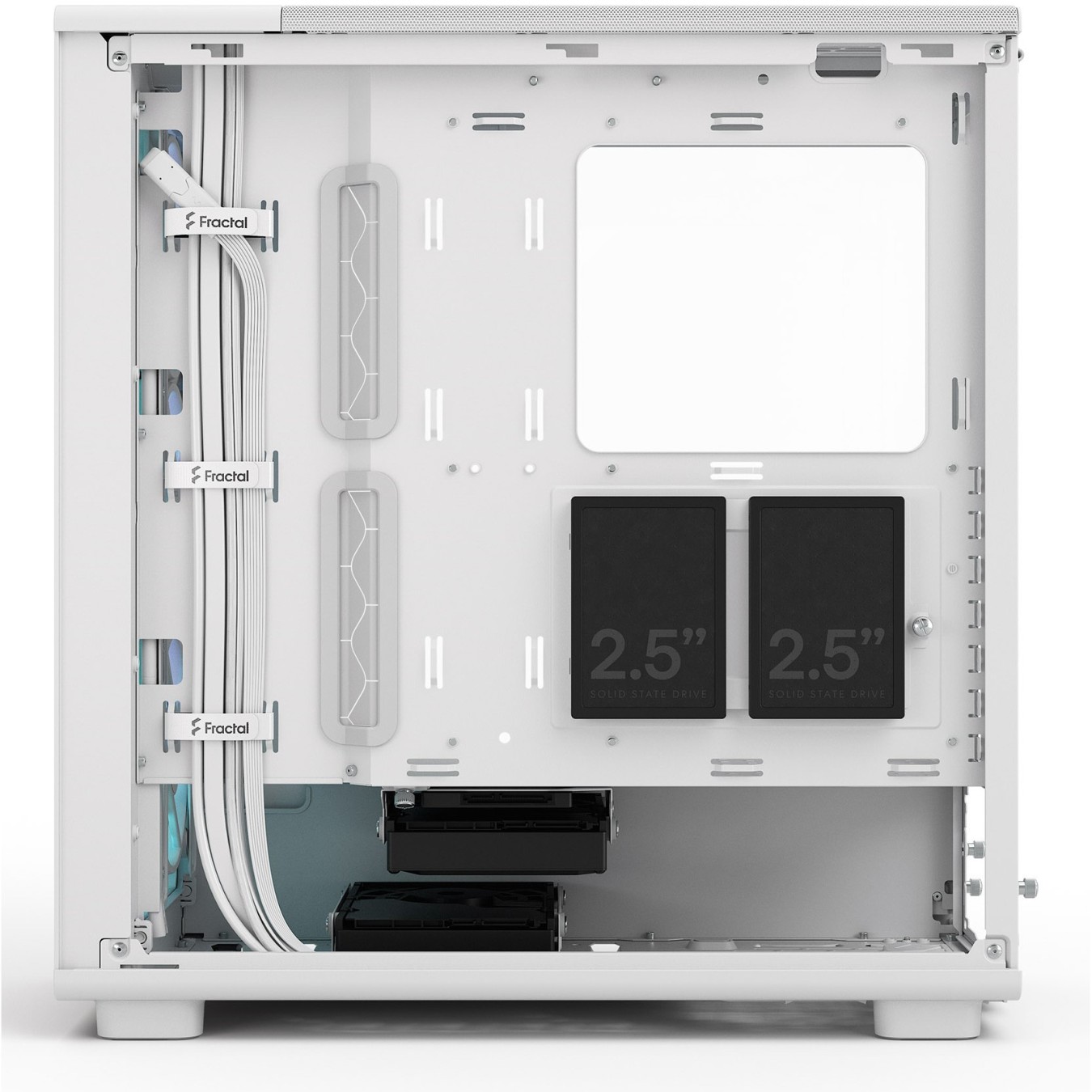 Midi Fractal Epoch White TG RGB Clear Tint - Mid Tower PC Case — Buy in Cyprus with Fast Delivery