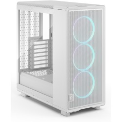 Buy Midi Fractal Epoch White TG RGB Clear Tint - Mid Tower PC Case in Cyprus, Nicosia, Limassol, Larnaka, Pafos