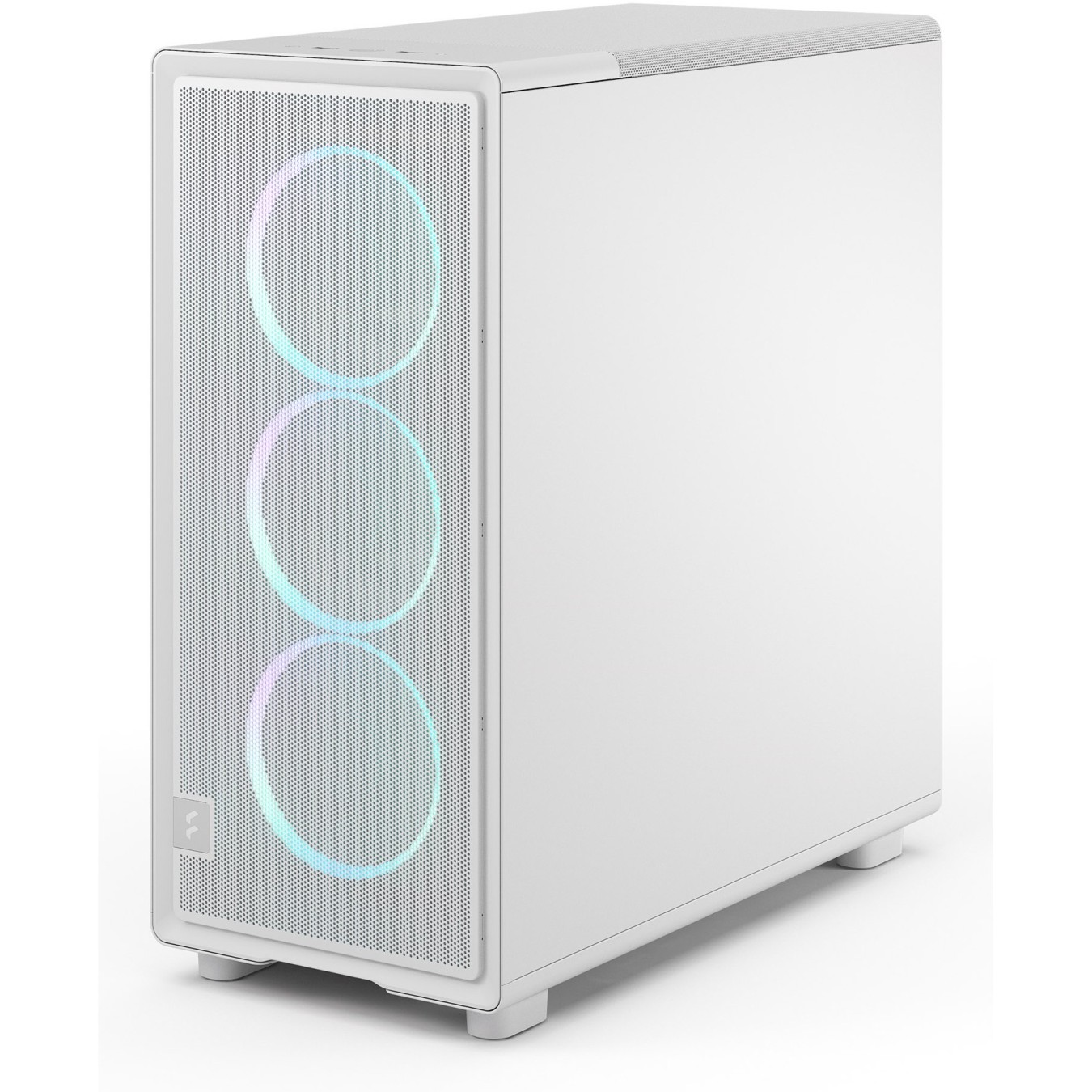 Midi Fractal Epoch White TG RGB Clear Tint - Mid Tower PC Case — Buy in Cyprus with Fast Delivery