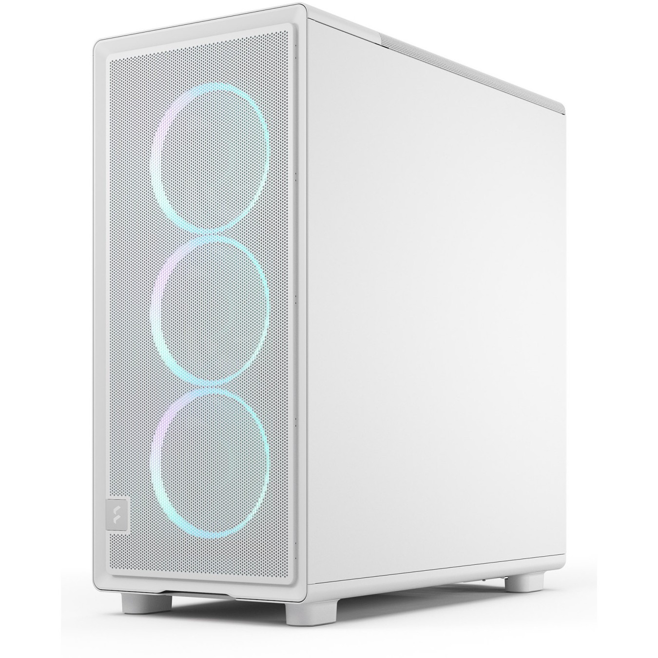 Midi Fractal Epoch White TG RGB Clear Tint - Mid Tower PC Case — Buy in Cyprus with Fast Delivery