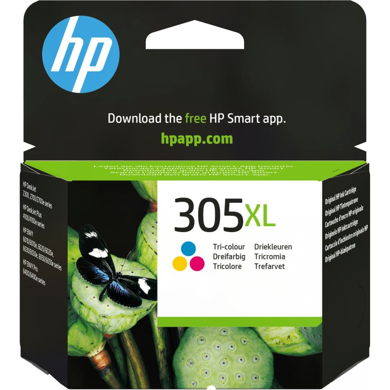 Buy HP 305XL High Yield Tri-color Original Ink Cartridge - HP 305XL - Tri-color,... in Cyprus, Nicosia, Limassol, Larnaka, Pafos