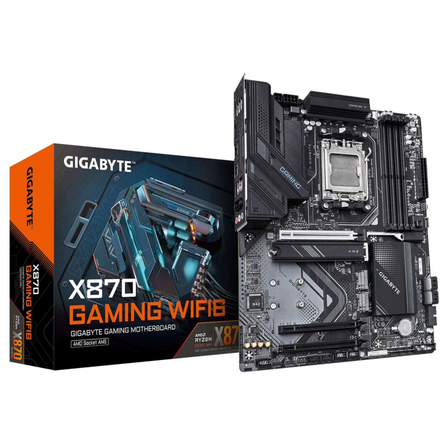 Gigabyte GA-X870 GAMING WIFI6 AM5 ATX MB DDR5 PCIe5 WiFi6 (Boxed) — Buy in Cyprus with Fast Delivery