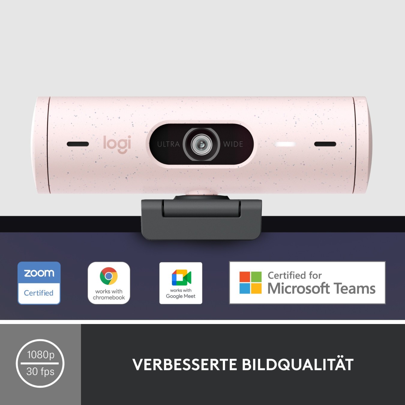 Logitech BRIO 500 - BRIO 500 - 1080p/720p webcam with USB-C and built-in audio — Buy in Cyprus with Fast Delivery