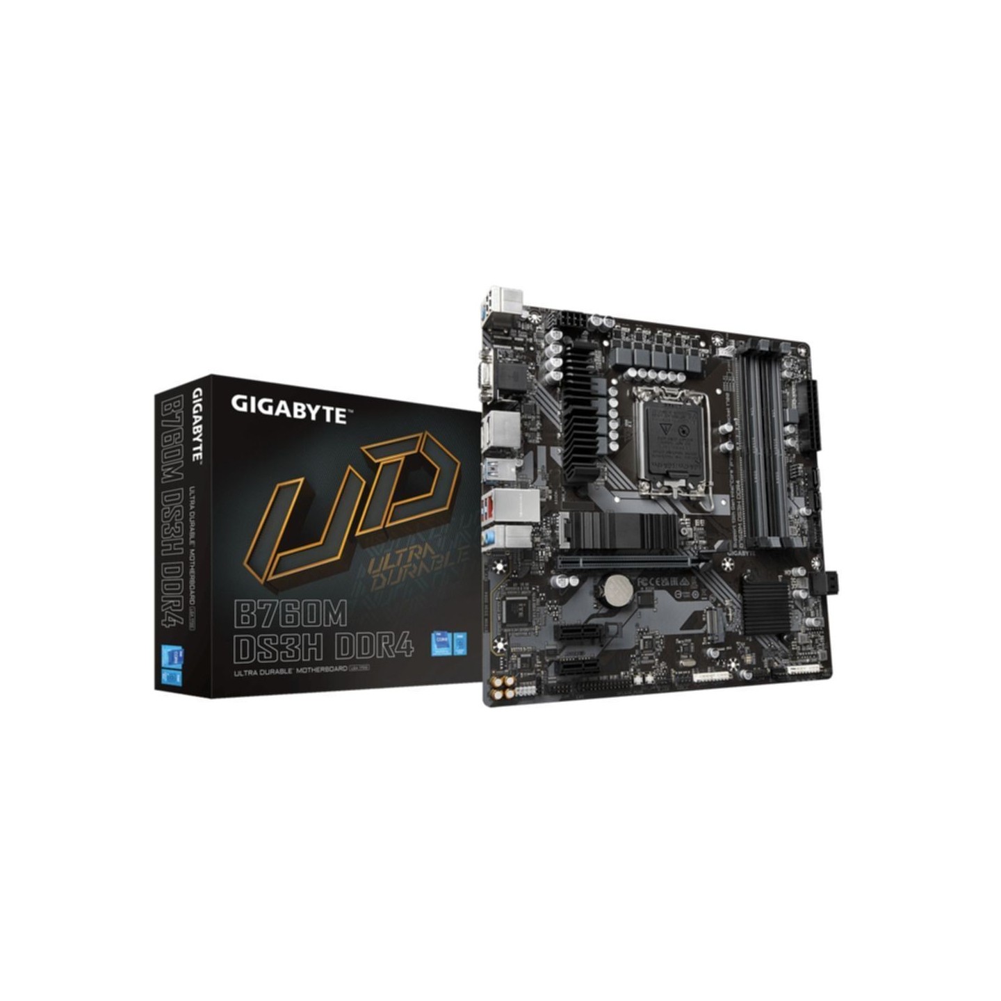 Gigabyte B760M DS3H DDR4 LGA1700 mATX MB Intel B760 128GB DDR4 2xM.2 2.5GbE (Boxed) — Buy in Cyprus with Fast Delivery
