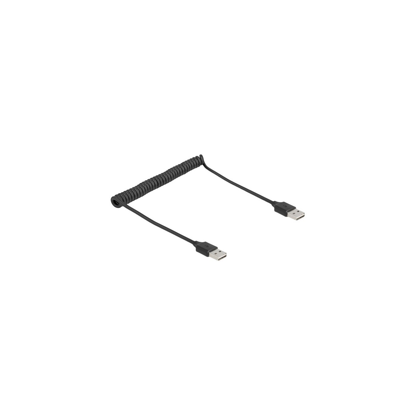 Delock spiral USB cable EASY-USB 2.0 Type-A plug to EASY-USB - USB 2.0 cable — Buy in Cyprus with Fast Delivery