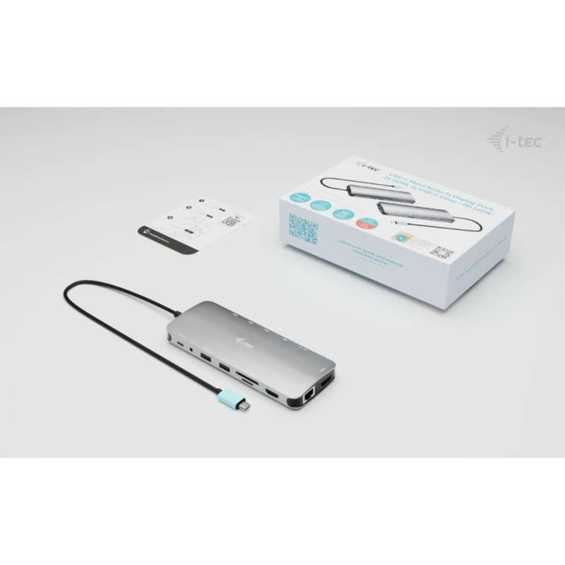 Buy I-TEC USB-C Metal Nano Dock - Nano - 3x Display, 2x HDMI, USB-C video, LAN, ... in Cyprus, Nicosia, Limassol, Larnaka, Pafos
