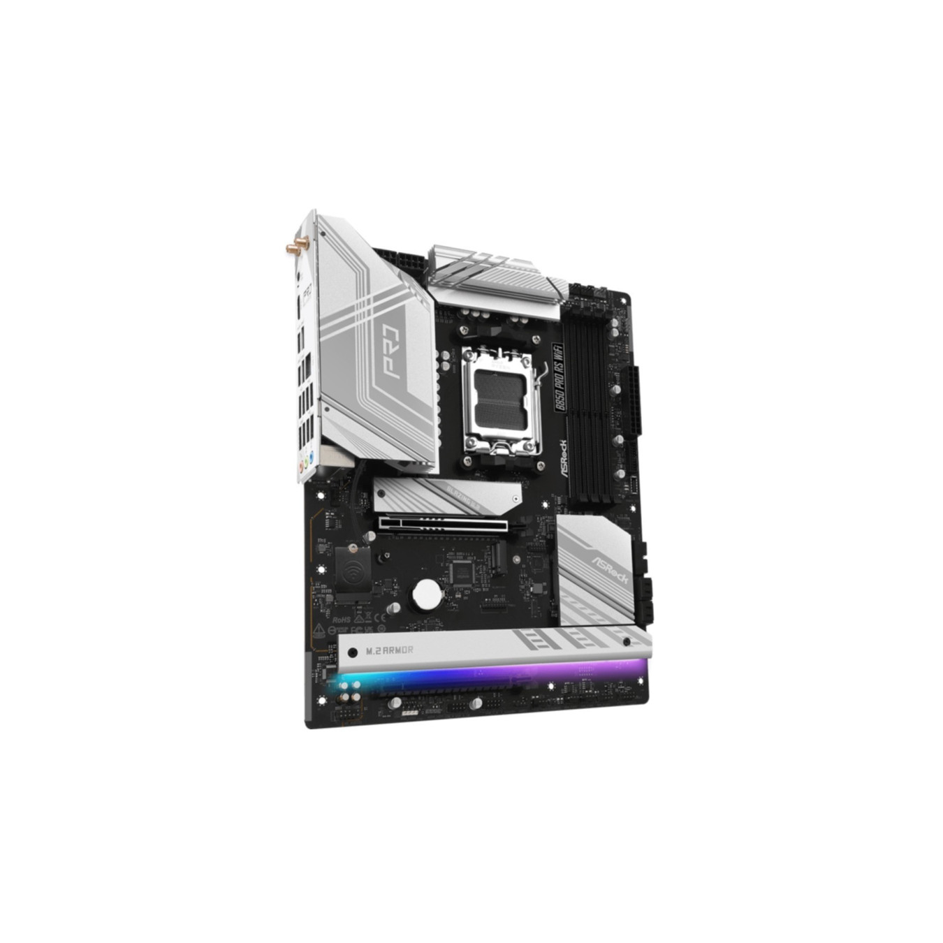 ASRock B850 Pro RS WiFi - AM5 Socket - DDR5 Support, WiFi, Hi-Density Power, 14+2+1 VRM, 8-Layer PCB