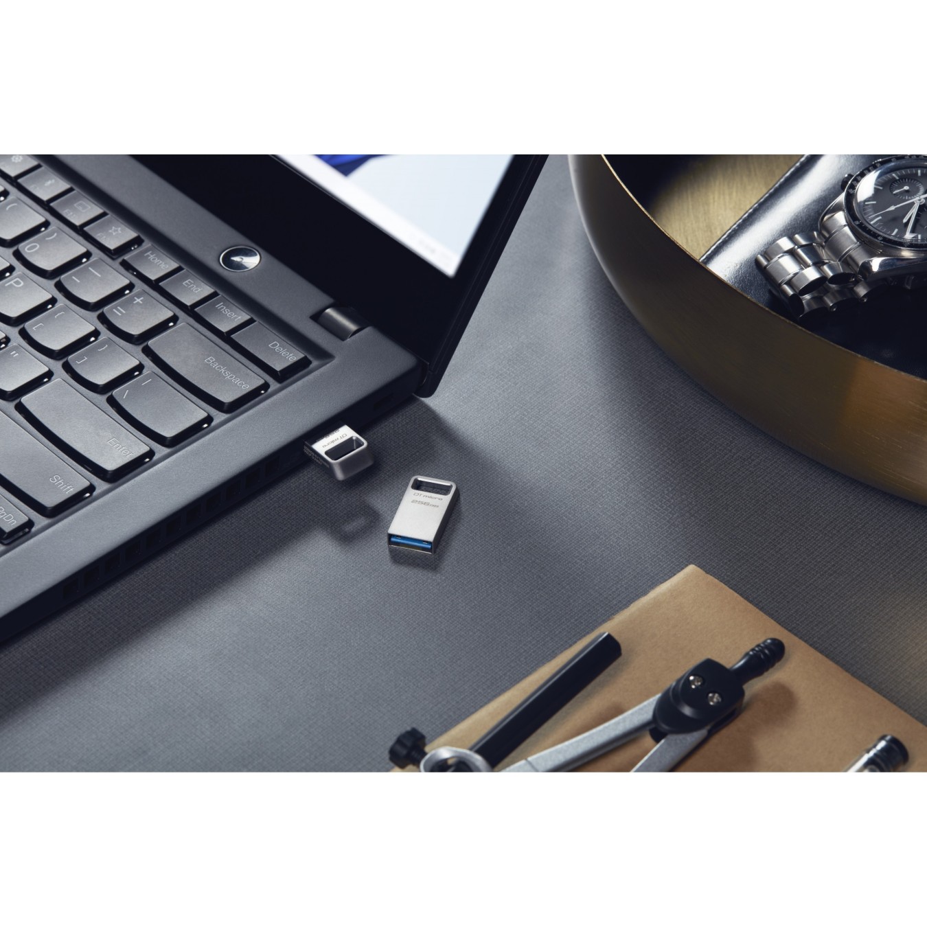Kingston USB Stick - DataTraveler Micro - Silver, 256GB, USB 3.2 — Buy in Cyprus with Fast Delivery