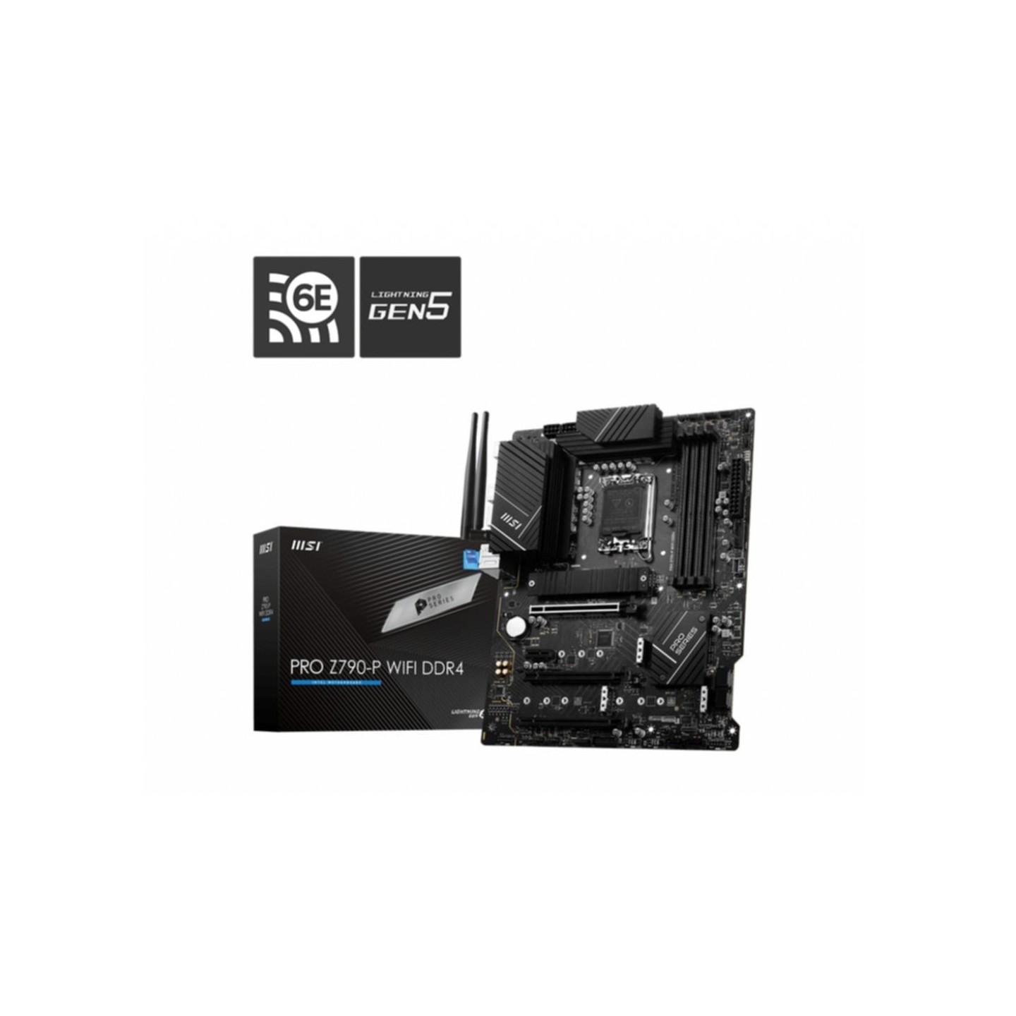 MSI PRO Z790-P WIFI - LGA1700 ATX DDR5 Motherboard - 192GB, Wi-Fi 6E, 2.5Gb LAN, Bluetooth 5.3, HDMI 2.1 (Black)