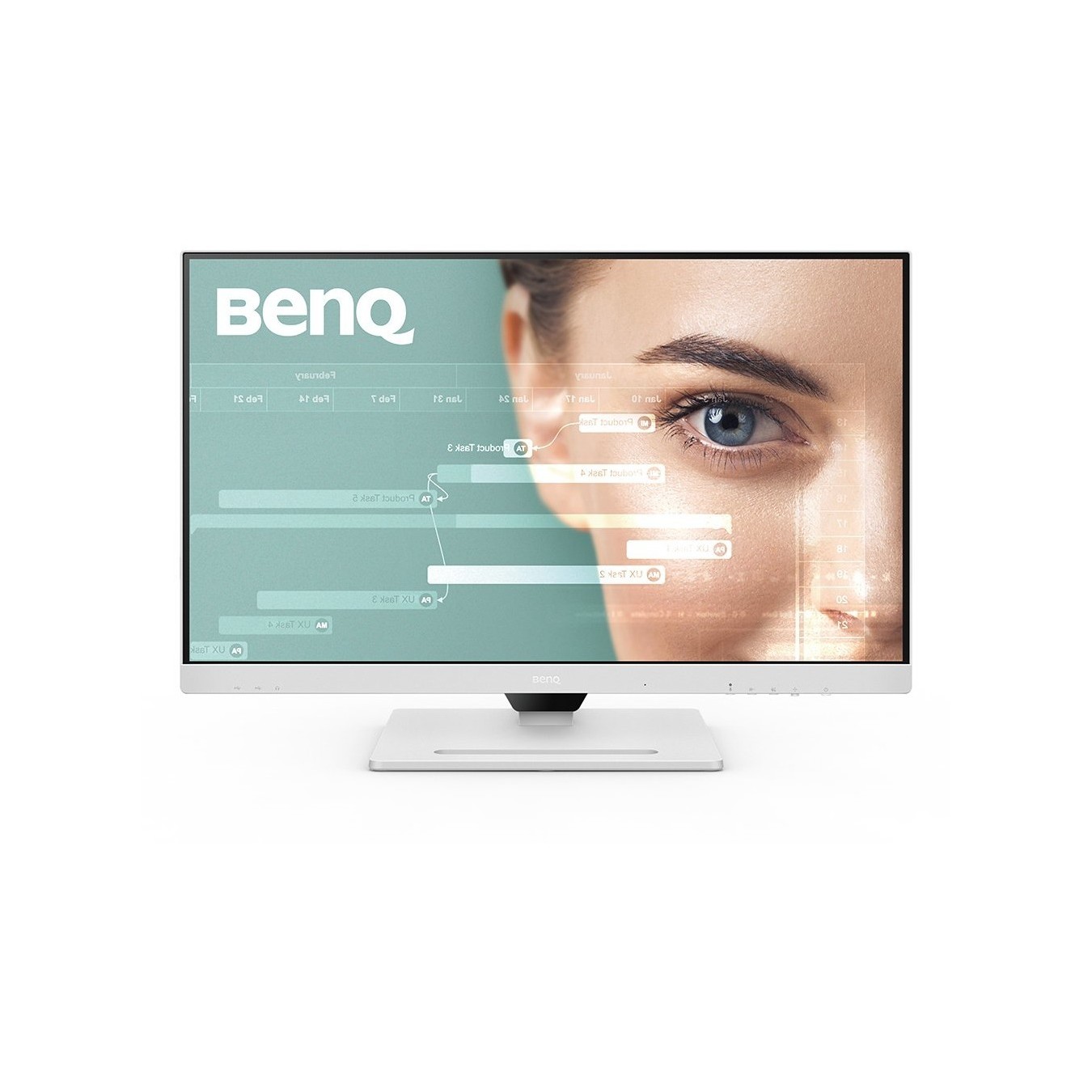 BenQ GW2790QT - GW2790QT - White, 27-inch QHD IPS monitor (USB-C, DP, HDMI, lift/pivot stand)