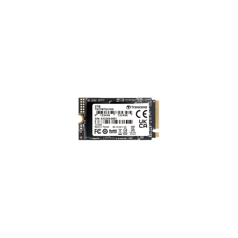 Buy TRANSCEND 2TB M.2 2242 NVMe PCIe Gen4x4 SSD - 3D TLC DRAM-less in Cyprus, Nicosia, Limassol, Larnaka, Pafos