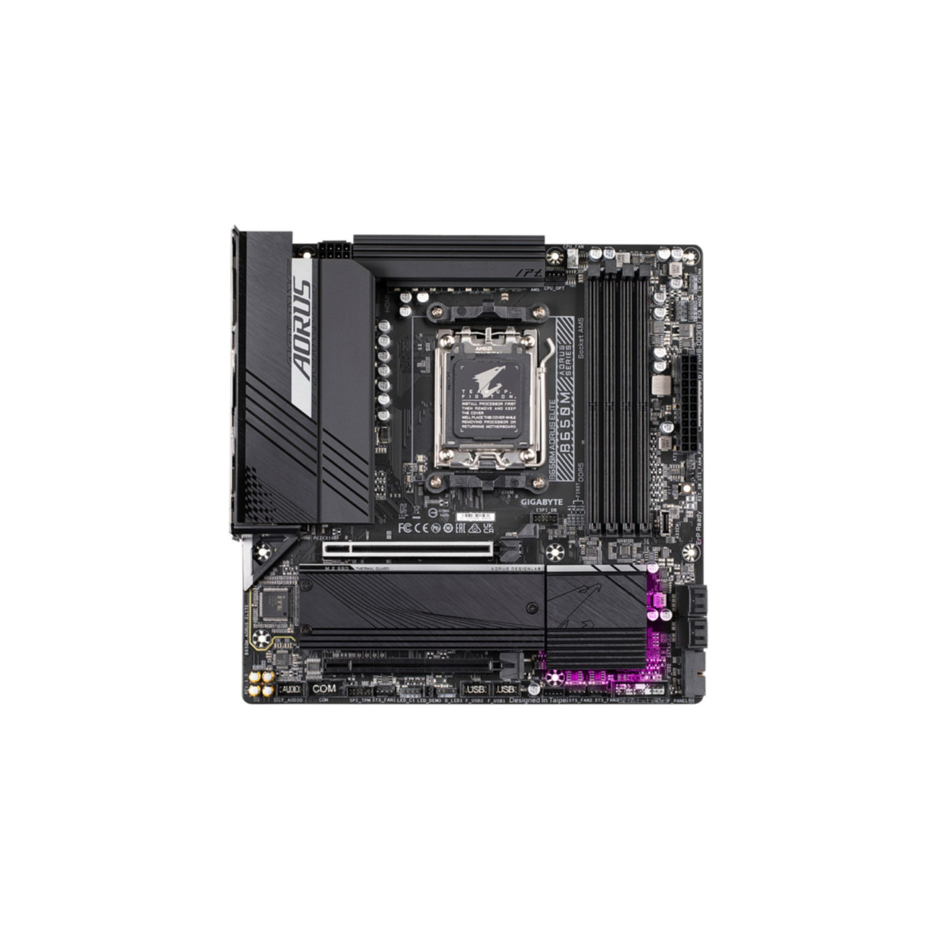 GIGABYTE GA-B650M-AORUS Elite - AM5 ATX Motherboard - AMD B650, DDR5, 4x DIMM, 256GB Max — Buy in Cyprus with Fast Delivery