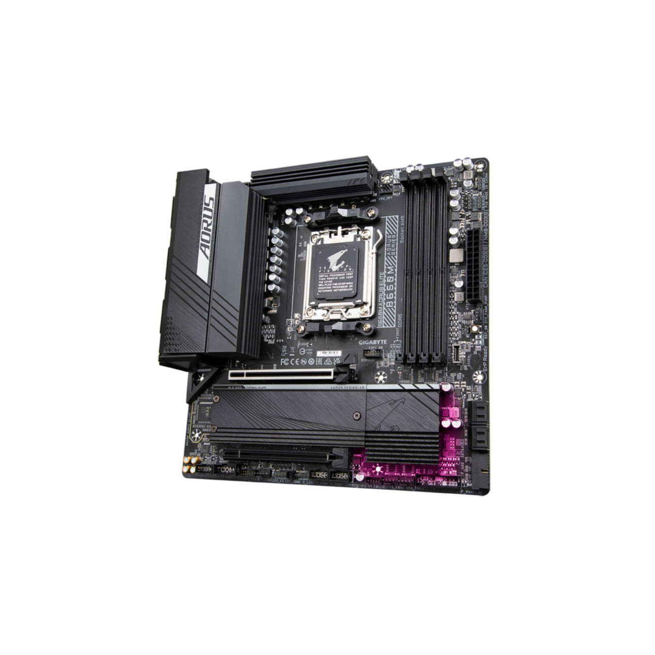 GIGABYTE GA-B650M-AORUS Elite - AM5 ATX Motherboard - AMD B650, DDR5, 4x DIMM, 256GB Max — Buy in Cyprus with Fast Delivery