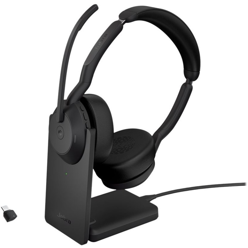 Buy Jabra Evolve2 55 Link380c MS Stereo Stand - Evolve2 55 - Wireless USB-C head... in Cyprus, Nicosia, Limassol, Larnaka, Pafos