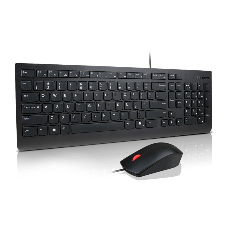 Buy Lenovo Essential Wired Keyboard and Mouse Combo - 129 - German Layout, Windo... in Cyprus, Nicosia, Limassol, Larnaka, Pafos