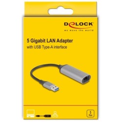Buy DELOCK USB Typ-A 5 Gigabit LAN Adapter - USB-A 3.0 to 5GbE in Cyprus, Nicosia, Limassol, Larnaka, Pafos