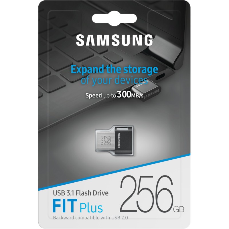 Buy Samsung FIT Plus USB 3.1 Flash Drive - MUF-256AB - Black, 256GB in Cyprus, Nicosia, Limassol, Larnaka, Pafos