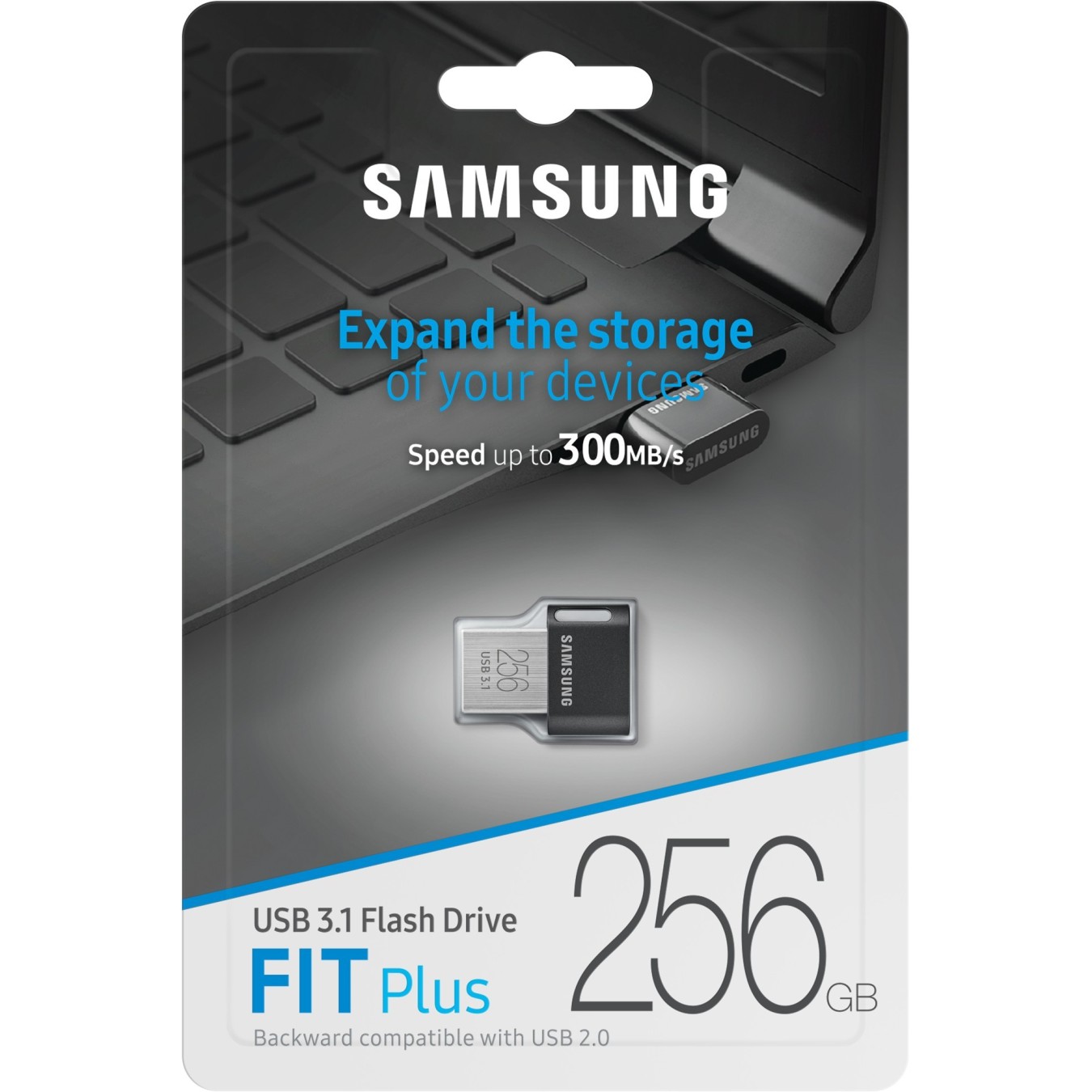 Samsung FIT Plus USB 3.1 Flash Drive - MUF-256AB - Black, 256GB — Buy in Cyprus with Fast Delivery